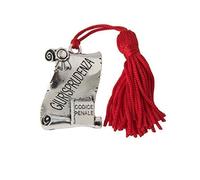 12 PZ Ciondolo LAUREA Laureato GIURISPRUDENZA con nappina BOMBONIERA 06CG