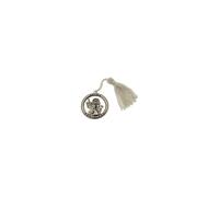 12 pz ciondolo zama cerchio calice comunione d.4 cm con nappina bianca bombonier