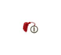 12 pz ciondolo zama cerchio laureato biologia con dna d.4 cm nappina rossa bombo