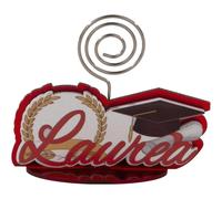 12 pz Collezione Festa Legno Decorativo Tocco Laurea 7 cm con Clip Bomboniere 20