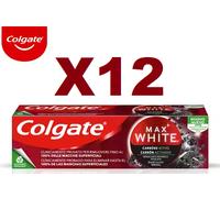 12 PZ DENTIFRICIO COLGATE MAX WHITE CARBON AL CARBONE ATTIVO SBIANCANTE 75ML