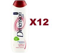 12 PZ DIMENSION SHAMPOO & BALSAMO 2IN1 CAPELLI SECCHI EFFETTO IDRATANTE 250ML