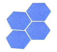 12 Pz Esagonale Feltro Spille Bordo autoadesivo Memo Board Bacheca Muro Piastrelle Decorative Parete Con Push Spilli per Ufficio,Casa,Foto(Sky Blue 9mm)