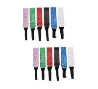 12 Pz Fasce Non Per Fasce Elastiche Per Le Donne Glitterate Fascia in Paillettes Per Lo Yoga Per Le Donne Fascia Elastica Con Paillettes Per Ragazze BELLIFFY