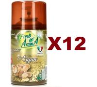 12 PZ FRESH AROMA MATIC DEODORANTE AMBIENTE ARGAN RICARICA 250ML DEO SPRAY