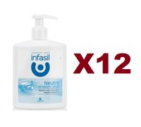 12 PZ INFASIL NEUTRO DETERGENTE SAPONE LIQUIDO 300ML MANI