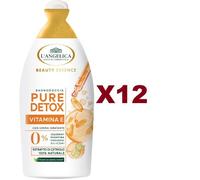 12 PZ L'ANGELICA BAGNODOCCIA PURE DETOX VITAMINA E ED ESTRATTO DI CETRIOLO 520ML