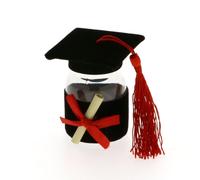 Publilancio srl 12 PZ Laurea Bottiglia portaconfetti Nera con Tocco BOMBONIERA