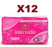 Lines Intervallo & Go Regular 120 assorbenti proteggislip distesi salvaslip