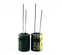 12 pz/lotto 400V 6.8uf ad alta frequenza a bassa impedenza 8x12MM 20% condensatore elettrolitico in alluminio radiale 6800NF 20%