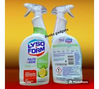 12 pz Lysoform Spray Pulito & Igiene Tè Verde Limone Sgrassatore Rimuove Germi