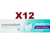 12 PZ MENTADENT PROFESSIONAL DENTIFRICIO PROTECT DENTI FRAGILI 75ML
