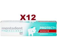 12 PZ MENTADENT PROFESSIONAL DENTIFRICIO PROTECT GENGIVE COMBATTE LA CARIE 75ML