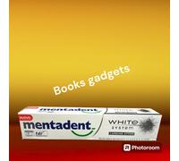12 pz Mentadent White System Dentifricio Carbone Attivo Denti più Bianchi 75ml