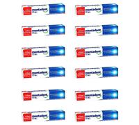 6 pezzi Mentadent Dentifricio White System Denti Bianchi in 2 Settimane 100ml