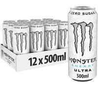 12 PZ MONSTER ENERGY ULTRA WHITE zero zuccheri lattina da 50 cl