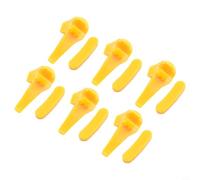 12 pz Nylon Smontagomme Testa Duck Mount Demount Rim Protector per Automotive Tire Machine Parts Insert, Giallo