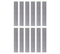 12 pz piastrelle adesive per pavimento PVC 36x6" effetto legno, marrone chiaro