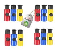 12 pz Premium Quality ALAZCO Bag Clips - Value Set Cibo Frutta Pane Sacchetto Cinch antiscivolo Grip Facile Squeeze & Lock