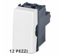 12 PZ. PULSANTE 16A 1P NO BIANCO PREDISPOSTO PER RETROILLUMINAZIONE MASTER 21005