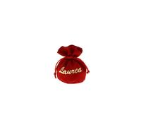 12 pz sacchetto palla rosso con scritta laurea oro 10 cm | bomboniera portaconfe