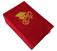 12 pz scatolina libro laurea rosso 5,5x8 cm bomboniera portaconfetti laurea ETM