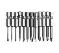 12 pz/set 50 mm 1/4 di pollice esagonale gambo magnetico Phillips per punte per cacciavite a croce