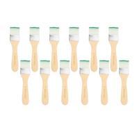 12 Pz Set Pennelli, 5,9 pollici Setole Nylon Piatte, #6 Verde/Bianco per