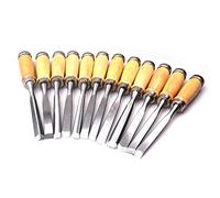 12 pz/set scalpello per intaglio del legno strumento sgorbie a mano scalpelli da falegname per la lucidatura dello strumento per scalpelli da intaglio