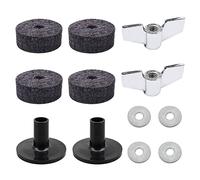 12 Pz/set Supporto Piatto A Sgancio Rapido Dado Dado Tamburo Piatto Accessorio Argento Strumenti A Percussione Accessori Piatti Stand Maniche