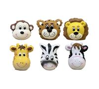 12 PZ Statuine Animali della Savana in stile Mylar 5 cm BOMBONIERA 1DMV