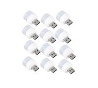 12 PZ USB Plug Lamp 5V Super Bright Protezione per Gli Occhi Lampada da Libro Computer Mobile Power Ricarica USB Piccola Luce LED,F
