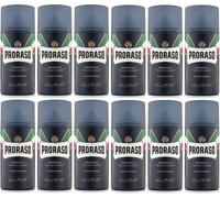 12 PZ x PRORASO SCHIUMA DA BARBA PROTETTIVA ALOE VITAMINA E 400 ML UOMO RASATURA