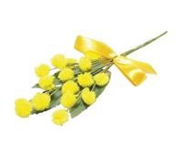 12 Rametti di Mimosa Gialla Artificiali Fiori Realistici per Decorazioni, Bouquet, Festa della Donna e Fai da Te Lunghezza 53 cm, 38 cm o 30 cm Rami Mimosa Gialla, Regalo Festa della Mamma (38 cm)
