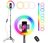 12 '' RGB Ring Light con 62 '' treppiede