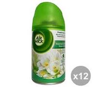 12 Ricariche fresia bianca e gelsomino AIR WICK FRESHMATIC Ricarica originale