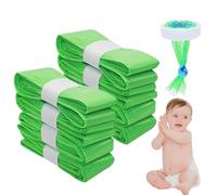 12 ricariche Litter Locker da 4,5 m, inodore per pannolini, ricarica compatibile per Genie, Tommee Tippee, angelcare, Littycat Cat Litter Bucket (verde (12 pezzi)