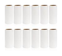 12 ricariche per rullo lanugine da 5,8 x 0,9 cm, solo ricariche di ricambio per rullo pelucchi extra appiccicoso, facili da staccare, nessun danno ai vestiti, mini accessori per la rimozione dei