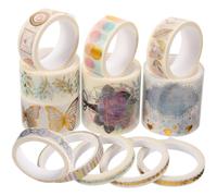 12 Rolls Nastri Washi Nastro Carta Colorato Adesivi Per Scrapbooking