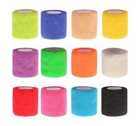 12 Rotoli Benda Elastica Coesiva 5Cm X4.5M, Bendaggio Adesiva Coesiva Nastro Ben