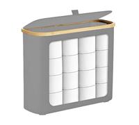 12 rotoli di carta igienica, organizer per carta igienica, grande supporto in tessuto da bagno con coperchio, adatto per armadietto per WC, ripiano angolare, Home Organization Tools