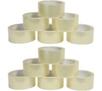 12 ROTOLI DI SCOTCH 48MMX132M TRASPARENTE IMBALLAGGIO NASTRO ADESIVO