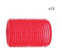 12 rotoli di velcro Shophair rossi 36mm