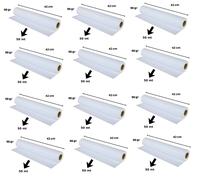 12 ROTOLI PLOTTER cm 42 x 50 mt 90 gr/mq ANIMA 50 OTTIMA CARTA BIANCA