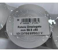 12 ROTOLI TERMICI ADESIVI PER BILANCIA 57X40X25 ROTOLINI OMOLOGATA CARTA TERMICA