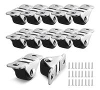 12 ruote per mobili, piccole da 1,2 cm, ruote fisse con piastra in acciaio, ruote per mobili, senza lasciare tracce, ruote in gomma silenziose per cassette degli attrezzi, mobili da tavolo