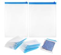 12 sacchetti a compressione, sacchetti sottovuoto per viaggi, sacchetti