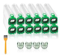 12 Sacchetti Aspirapolvere per Folletto VB100 FP100, Accessori di Ricambio per Vorwerk Folletto Sacchetti Filtro Sacchi Aspirapolvere per Folletto con 4 Filtro Motore 1 Spazzole