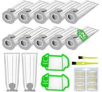 12 Sacchetti Aspirapolvere per Vorwerk Folletto VK7 FP7 VK7S FP7S + 2 Filtri...