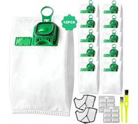 12 Sacchetti Compatibili con Folletto VK140 e VK150 | con 2 Filtro+1 Sottospazzola in Setole